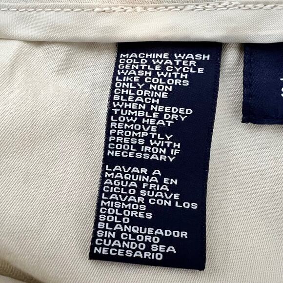 Jones NY Signature Womens Khaki Pants Size 12 Beige Pockets Cotton Spandex - Picture 5 of 5